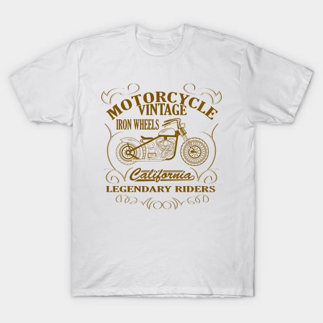 Legendary riders. Iron wheels. T-Shirt by lakokakr